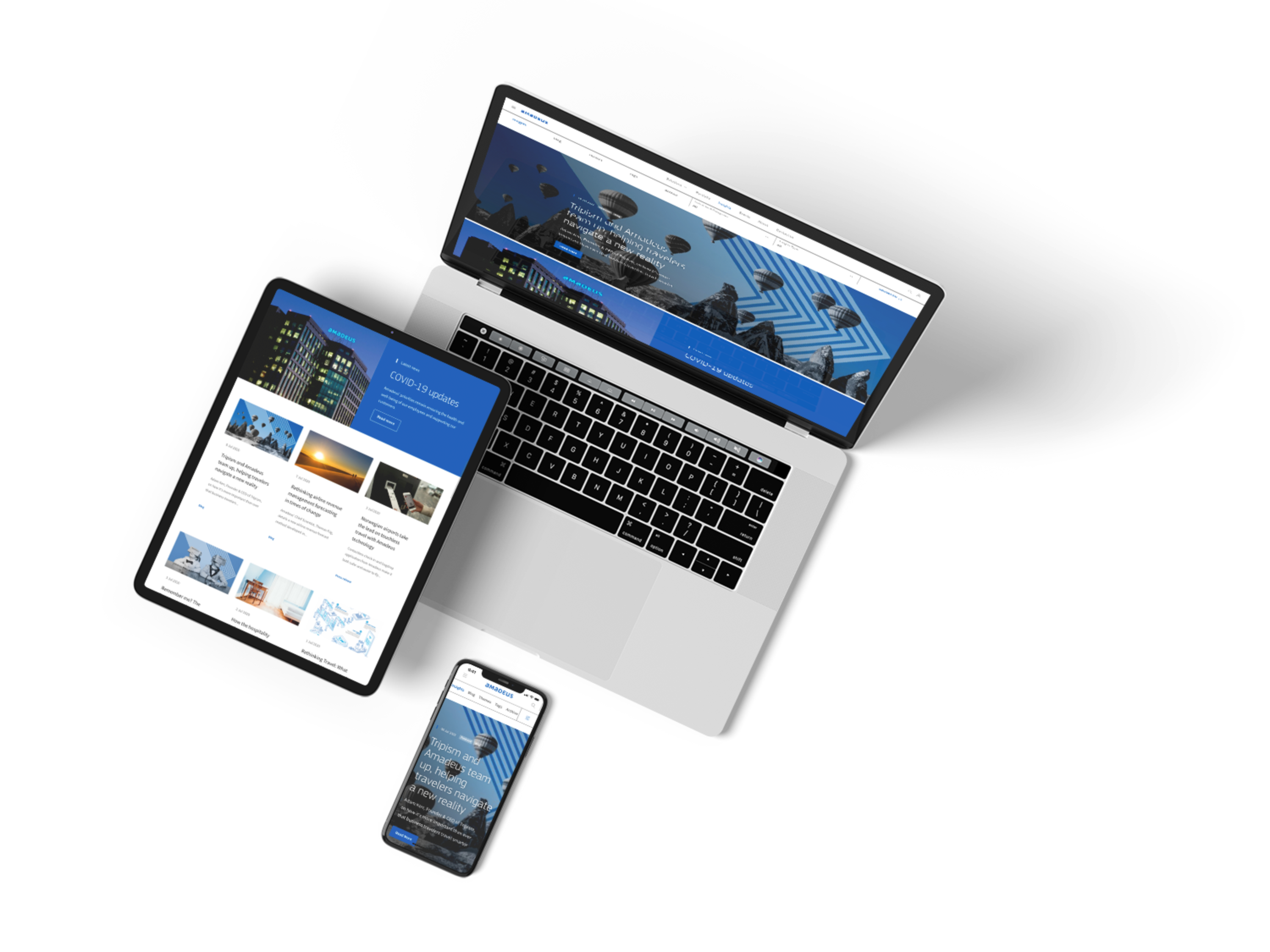 Screenshots of the project