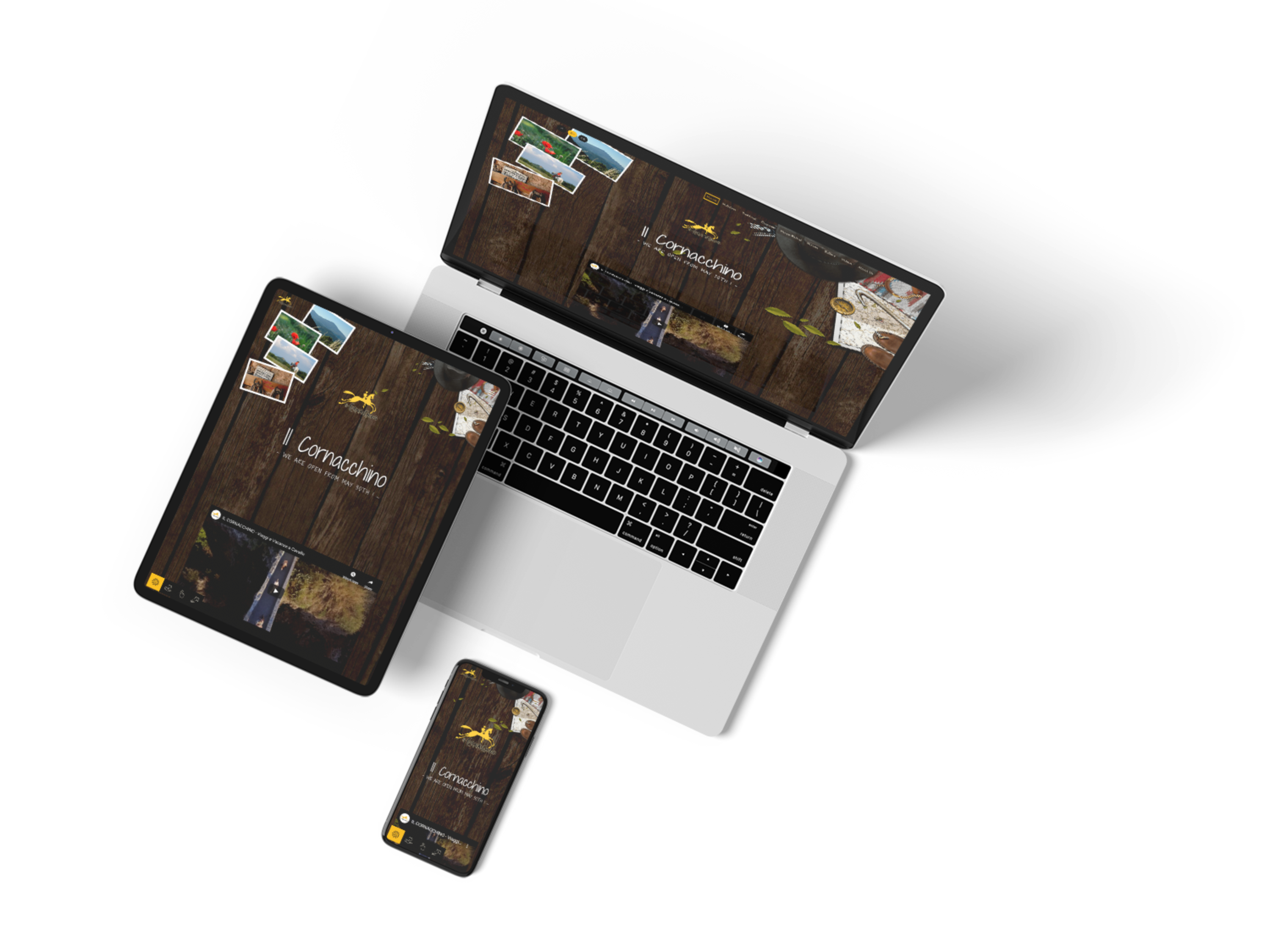 Screenshots of the project